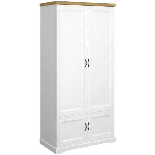 Szafa klasyczna z drążkiem biały + dąb harbor R4-A03 ze sklepu Edinos.pl w kategorii Szafy - zdjęcie 187480337