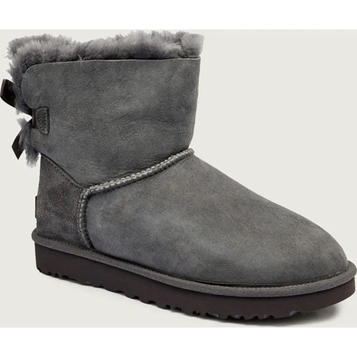 UGG Śniegowce MINI BAILEY BOW II | shearling | zamsz ze sklepu Gomez Fashion Store w kategorii Śniegowce damskie - zdjęcie 187480395