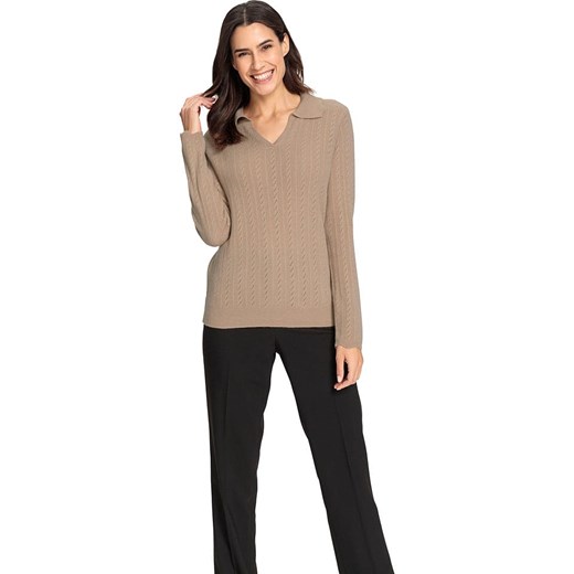 WITT WEIDEN Wełniany sweter w kolorze beżowym ze sklepu Limango Polska w kategorii Swetry damskie - zdjęcie 187481096