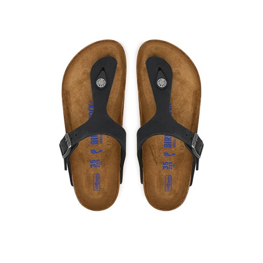Birkenstock Japonki Gizeh SFB LENB 1019015 Czarny ze sklepu MODIVO w kategorii Klapki damskie - zdjęcie 187481206