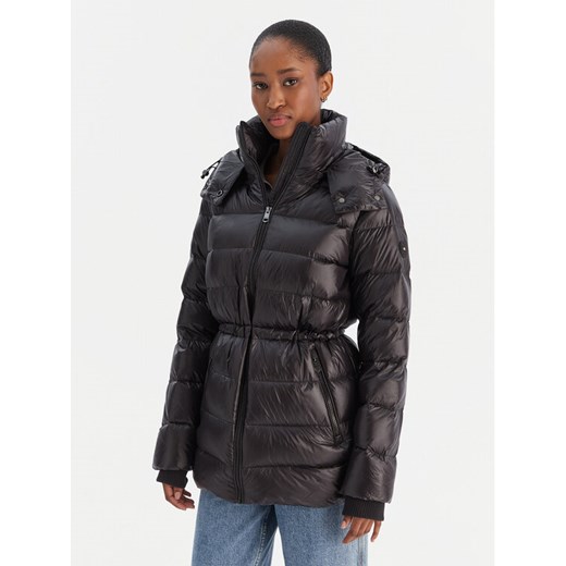 Tommy Hilfiger Kurtka puchowa Gloss WW0WW47355 Czarny Regular Fit ze sklepu MODIVO w kategorii Kurtki damskie - zdjęcie 187481209