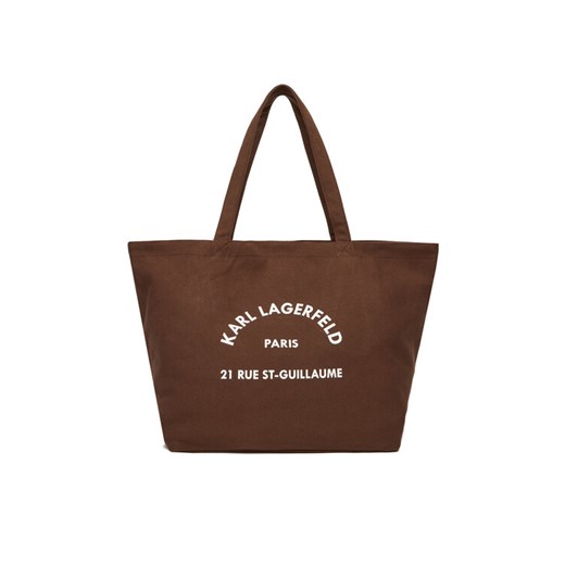 KARL LAGERFELD Torebka A1W50006 Brązowy ze sklepu MODIVO w kategorii Torby Shopper bag - zdjęcie 187481237
