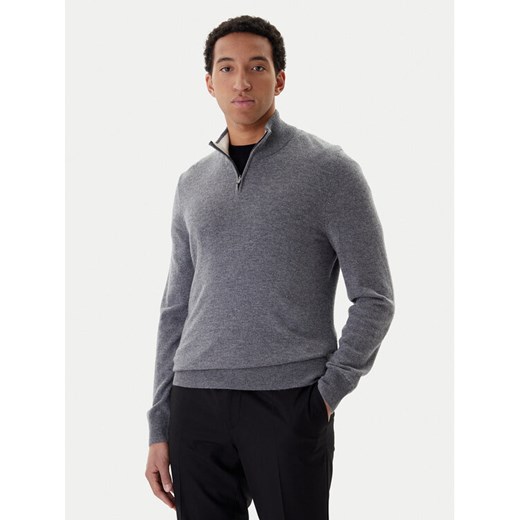 BOSS Sweter H-Hemarlo 50549984 Szary Regular Fit ze sklepu MODIVO w kategorii Swetry męskie - zdjęcie 187481287