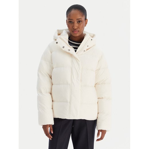 Tommy Hilfiger Kurtka puchowa WW0WW45739 Écru Regular Fit ze sklepu MODIVO w kategorii Kurtki damskie - zdjęcie 187481298