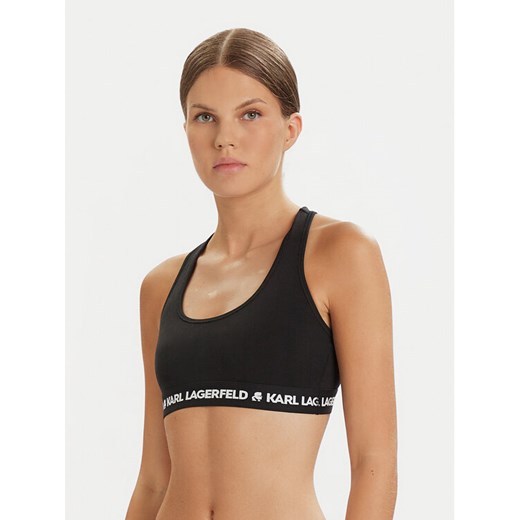 KARL LAGERFELD Biustonosz top A1W47007 Czarny ze sklepu MODIVO w kategorii Biustonosze - zdjęcie 187481316