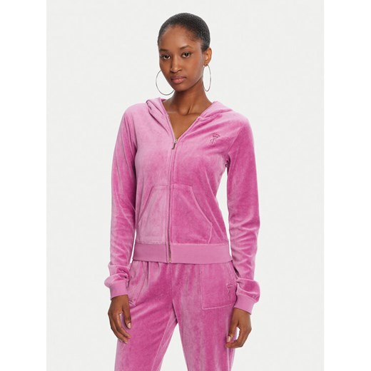 Juicy Couture Bluza Robyn JCSEBJ007G Różowy Slim Fit ze sklepu MODIVO w kategorii Bluzy damskie - zdjęcie 187481319