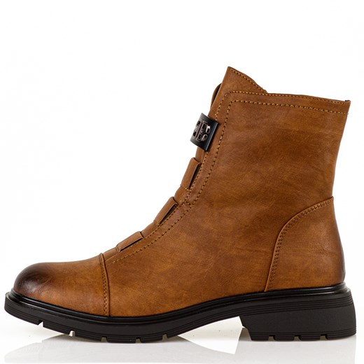 Camelowe botki damskie M.Daszyński 2501-9 ze sklepu suzana.pl w kategorii Botki - zdjęcie 187482035