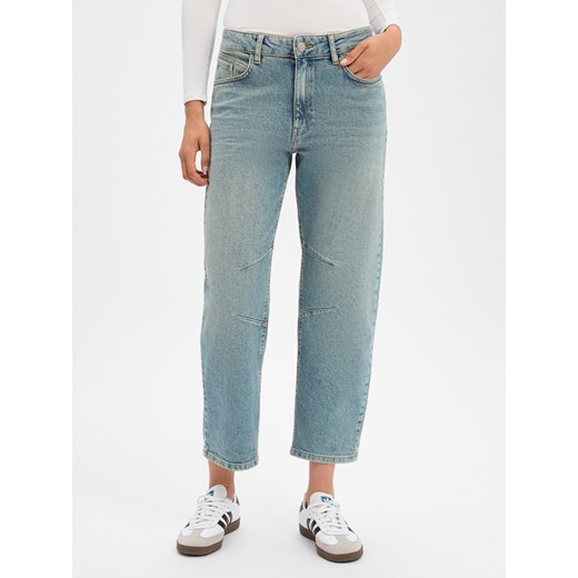 Opus Dżinsy o zwężanym kroju - Lissie Kobiety Bawełna light stone jednolity Opus 40-26 vangraaf