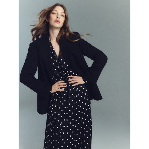 Reserved - Sukienka z wiskozy - wielobarwny ze sklepu Reserved w kategorii Sukienki - zdjęcie 187482106