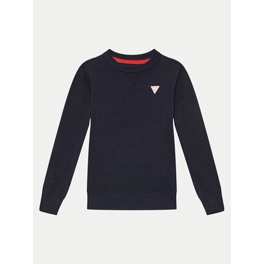 Guess Sweter N0YR04 Z2VV0 Granatowy Regular Fit ze sklepu MODIVO w kategorii Swetry męskie - zdjęcie 187482607