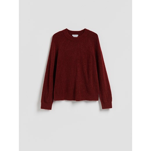 Reserved - Sweter z wełną - burgundowy ze sklepu Reserved w kategorii Swetry damskie - zdjęcie 187482716