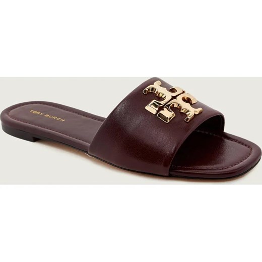 TORY BURCH Skórzane klapki ELEANOR ze sklepu Gomez Fashion Store w kategorii Klapki damskie - zdjęcie 187482886