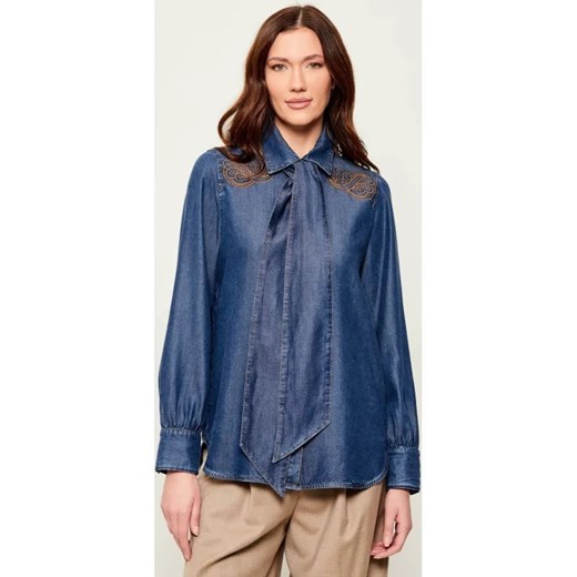 Marc Cain Jeansowa koszula | Loose fit ze sklepu Gomez Fashion Store w kategorii Koszule damskie - zdjęcie 187482899
