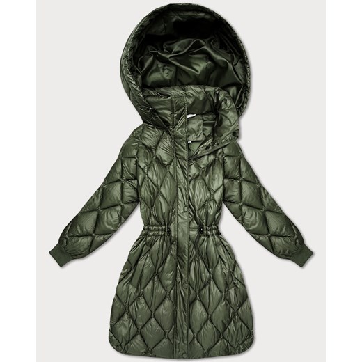 Obszerna zimowa kurtka damska oversize Minority khaki (M2-6518-22) ze sklepu goodlookin.pl w kategorii Kurtki damskie - zdjęcie 187483569