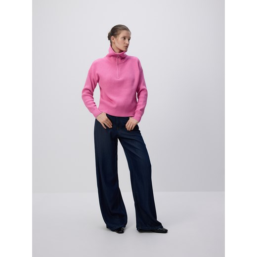 Reserved - Sweter z wiskozą - fioletowy ze sklepu Reserved w kategorii Swetry damskie - zdjęcie 187483756