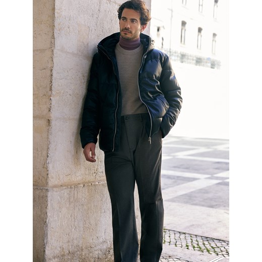 Reserved - Spodnie z plecionym paskiem - ciemnoszary ze sklepu Reserved w kategorii Spodnie męskie - zdjęcie 187483859