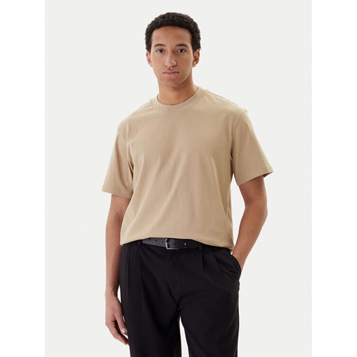 HUGO T-Shirt Dapolino 50488330 Beżowy Relaxed Fit ze sklepu MODIVO w kategorii T-shirty męskie - zdjęcie 187484816