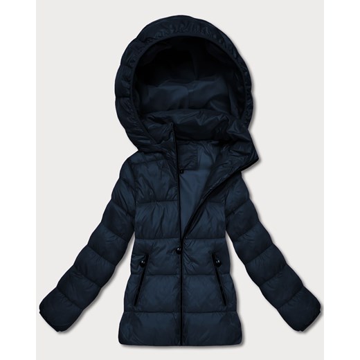 Pikowana zimowa kurtka damska do bioder granatowa (T3-2656#-99) ze sklepu goodlookin.pl w kategorii Kurtki damskie - zdjęcie 187484967