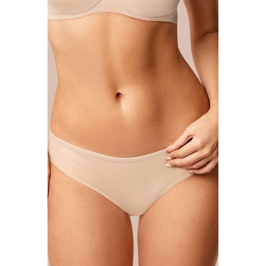 Figi damskie bezszwowe z mikrofibry kremowe 970, Kolor kremowy, Rozmiar S, INFIORE ze sklepu Intymna w kategorii Majtki damskie - zdjęcie 187485707