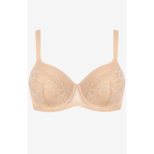 Biustonosz usztywniany balkonetka z koronką cielisty Priscilla Pizzo, Kolor cielisty, Rozmiar 75C, INFIORE ze sklepu Intymna w kategorii Biustonosze - zdjęcie 187485727
