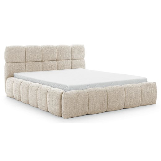 Kremowe łóżko chmurka boucle 5 rozmiarów - Mellario ze sklepu Edinos.pl w kategorii Łóżka i materace - zdjęcie 187485787