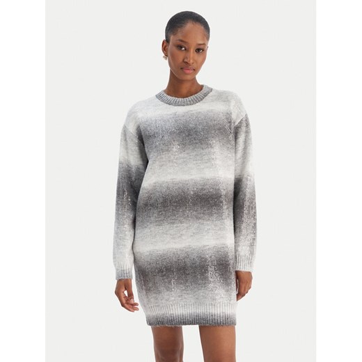 Liu Jo Sukienka dzianinowa MF5488 MA14R Szary Regular Fit ze sklepu MODIVO w kategorii Sukienki - zdjęcie 187486226