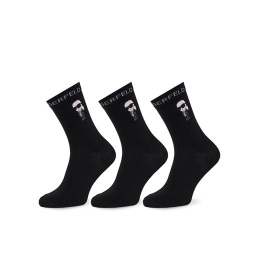 KARL LAGERFELD Skarpety długie A4M47045 Czarny ze sklepu MODIVO w kategorii Skarpetki męskie - zdjęcie 187486228