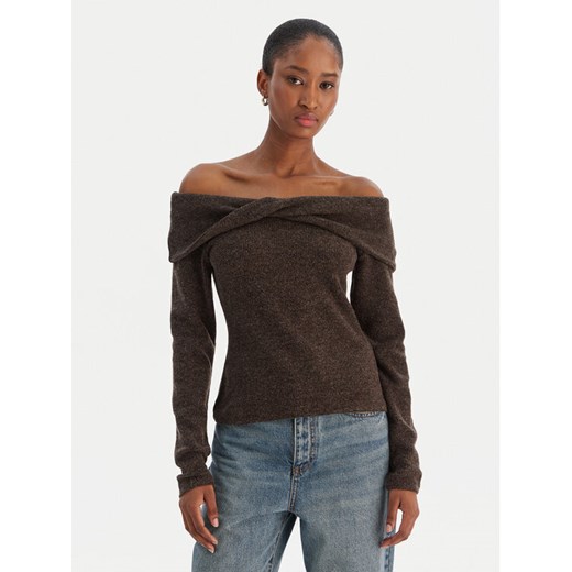 Vero Moda Sweter Kaia 10333298 Brązowy Regular Fit ze sklepu MODIVO w kategorii Swetry damskie - zdjęcie 187486229