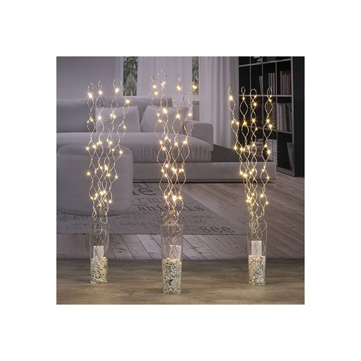 Profiline Dekoracyjne gałązki LED w kolorze srebrno-złoto-miedzianym - wys. 90 cm ze sklepu Limango Polska w kategorii Dekoracje bożonarodzeniowe - zdjęcie 187487748