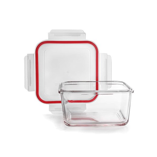 Ibili Pojemniki (2 szt.) w kolorze czerwonym na żywność - 450 ml ze sklepu Limango Polska w kategorii Pojemniki kuchenne - zdjęcie 187487985