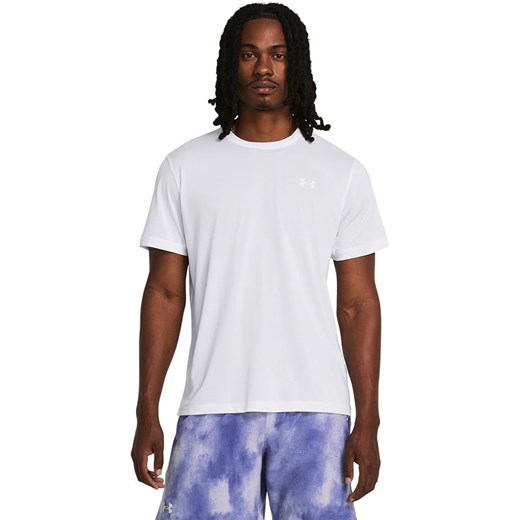 Under Armour Koszulka &quot;Launch&quot; w kolorze białym do biegania Under Armour XL wyprzedaż Limango Polska