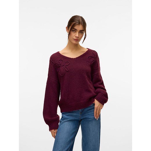 Vero Moda Sweter w kolorze bordowym ze sklepu Limango Polska w kategorii Swetry damskie - zdjęcie 187488316