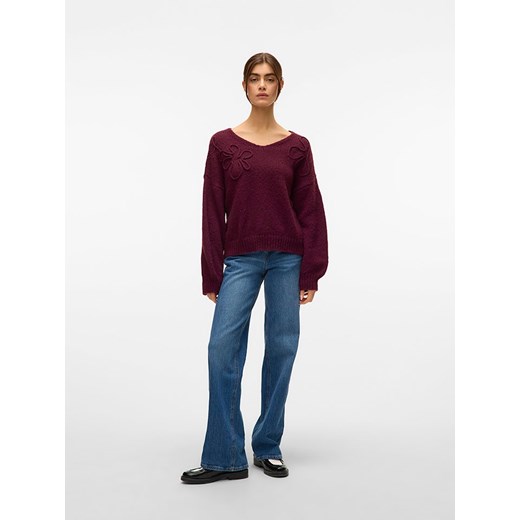 Vero Moda Sweter w kolorze bordowym Vero Moda S okazja Limango Polska