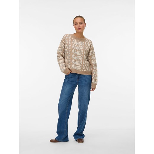 Vero Moda Sweter w kolorze beżowym ze sklepu Limango Polska w kategorii Swetry damskie - zdjęcie 187489078