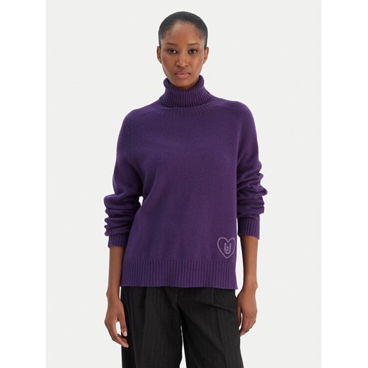 Liu Jo Golf MF5445 MS76L Fioletowy Regular Fit ze sklepu MODIVO w kategorii Swetry damskie - zdjęcie 187489199