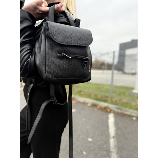 czarny plecak skórzany Zoya ze sklepu Słoń Torbalski w kategorii Plecaki - zdjęcie 187489325