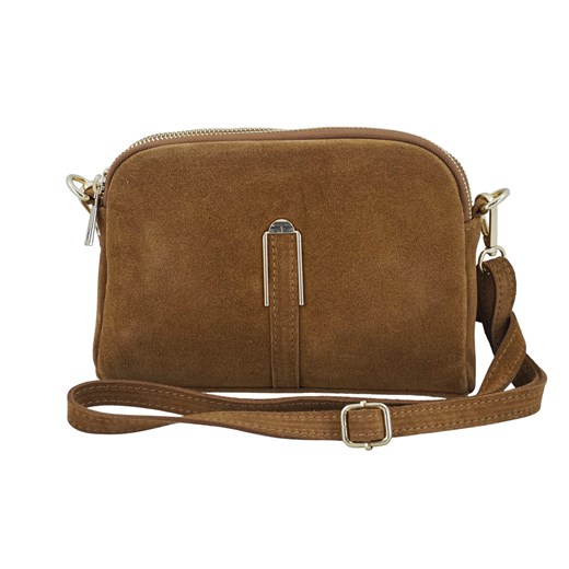 Mała torebka zamszowa wieczorowa - Brązowa jasna ze sklepu Barberinis w kategorii Listonoszki - zdjęcie 187489738