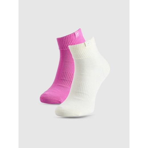 Dziewczęce skarpetki niskie (2-pack) 4F 4FJWAW25USOCF395 - multikolor ze sklepu Sportstylestory.com w kategorii Skarpetki dziecięce - zdjęcie 187490106