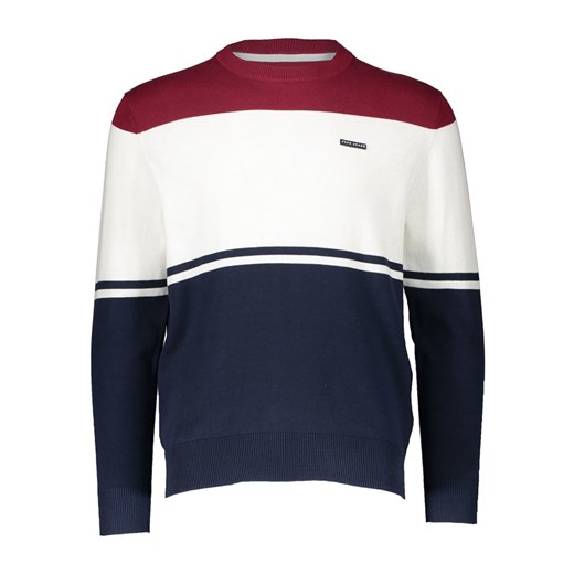Pepe Jeans Sweter w kolorze granatowo-bordowo-białym ze sklepu Limango Polska w kategorii Swetry męskie - zdjęcie 187490797
