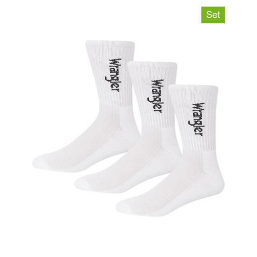 Wrangler Skarpety (3 pary) &quot;Rogers&quot; w kolorze białym ze sklepu Limango Polska w kategorii Skarpetki męskie - zdjęcie 187491128