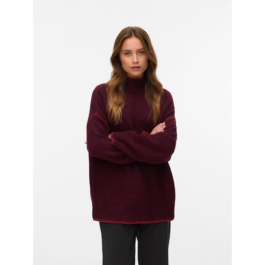 Vero Moda Sweter w kolorze bordowym ze sklepu Limango Polska w kategorii Swetry damskie - zdjęcie 187491136