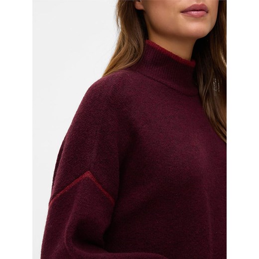 Vero Moda Sweter w kolorze bordowym Vero Moda L okazyjna cena Limango Polska
