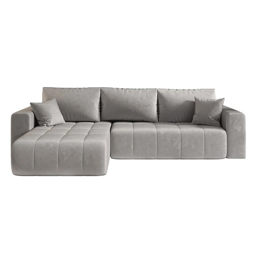 Jasnoszary nowoczesny narożnik rozkładany M2-R31 ze sklepu Edinos.pl w kategorii Narożniki - zdjęcie 187491199