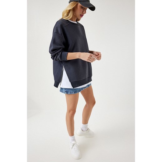 Happiness Istanbul Bluza w kolorze antracytowym Happiness Istanbul 38 promocyjna cena Limango Polska