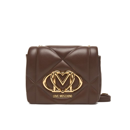 Torebka LOVE MOSCHINO JC4188PP0NLC0313 Brązowy ze sklepu eobuwie.pl w kategorii Listonoszki - zdjęcie 187491456