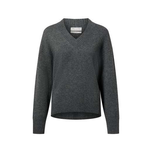Marc O'Polo Wełniany sweter damski Kobiety Wełna szary marmurkowy ze sklepu vangraaf w kategorii Swetry damskie - zdjęcie 187491675