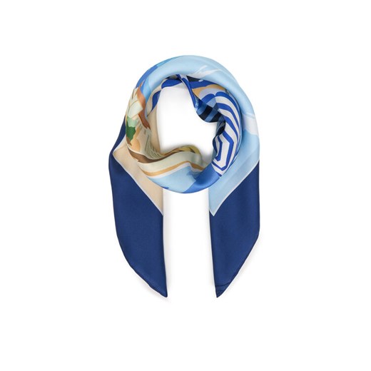 Chusta LAUREN RALPH LAUREN 454P09790001 Niebieski ze sklepu eobuwie.pl w kategorii Szaliki i chusty damskie - zdjęcie 187492038