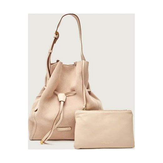 GIANNI CHIARINI Torebka na ramię + saszetka SIENNA | zamsz ze sklepu Gomez Fashion Store w kategorii Torebki worki - zdjęcie 187492278