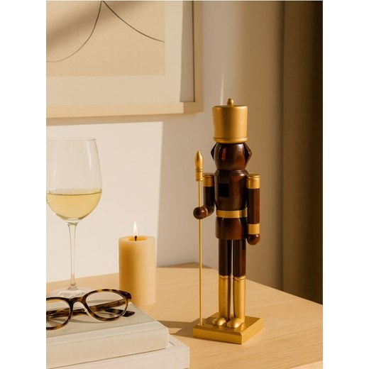 Sinsay - Dekoracja świąteczna w kształcie dziadka do orzechów - brązowy ze sklepu Sinsay w kategorii Dekoracje bożonarodzeniowe - zdjęcie 187493817