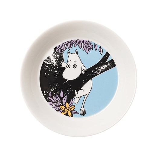 Moomin Spodek &quot;Friends Forever&quot; w kolorze błękitno-białym do filiżanki - Ø 15 cm ze sklepu Limango Polska w kategorii Dzbanki i zaparzacze - zdjęcie 187493908